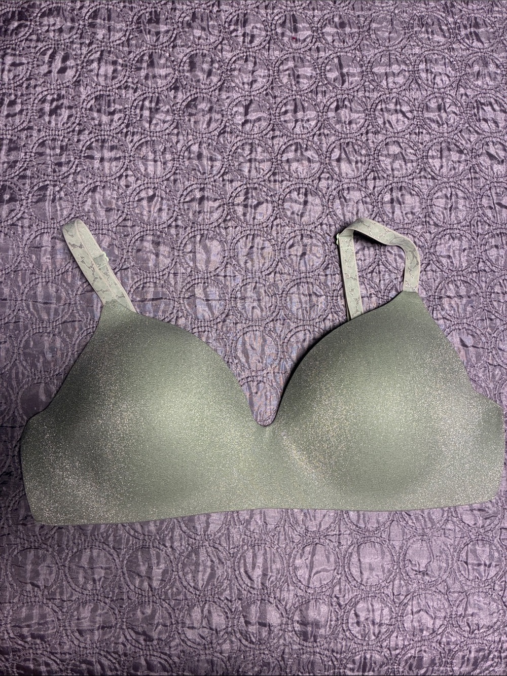 Victoria's Secret Shimmery Light Gray T-Shirt Bra